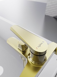 Tokito Смеситель для ванны KIN брашированное золото TOK-KIN-1014 – фотография-3