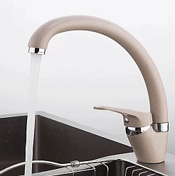 Frap Смеситель для кухни H13 F4113-9 песочный – фотография-2