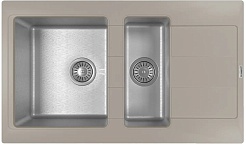 Florentina Мойка кухонная Комби 860 К грей – фотография-1