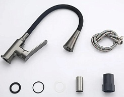 Frap Смеситель для кухни H62-9 F4462-9 оружейная сталь – фотография-2