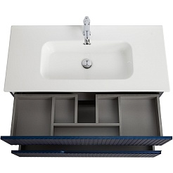 Cezares Тумба под раковину Duet-N 100 подвесная sapfiro – фотография-9