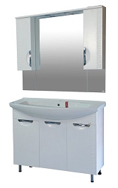 Misty Зеркало-шкаф Престиж 105 белый – фотография-7