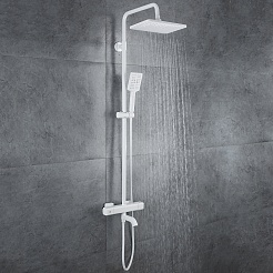 Gappo Душевая стойка G91 G2491-8 белая – фотография-2