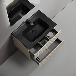 Sancos Тумба с раковиной Snob T 70 beige soft раковина Element CN7007MB 71 – фотография-6