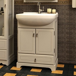 Opadiris Тумба с раковиной Клио 65 беленый бук – фотография-1