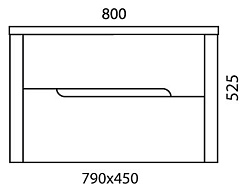  Тумба с раковиной Innato 80 – фотография-3