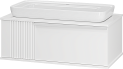 Brevita Тумба под раковину Savoy 90 подвесная белая матовая – фотография-2