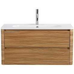 Cezares Тумба с раковиной Relax 100 подвесная дуб карамельный – фотография-2