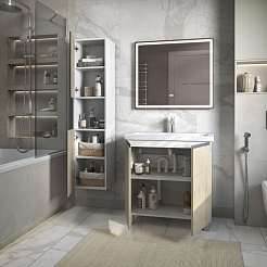 Vigo Тумба с раковиной Yuma 800-2-0 белый/дуб давос – фотография-11