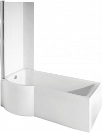 Besco Акриловая ванна Inspiro 170x70 L со шторкой – фотография-3