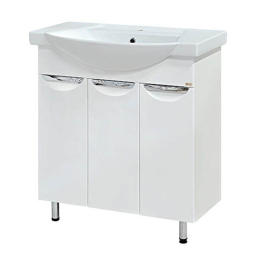 Misty Тумба с раковиной Лаванда 75 прямая – фотография-2