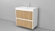 Velvex Мебель для ванной подвесная Klaufs 80 белая/дерево, 2 ящика – фотография-20