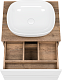 Brevita Мебель для ванной Dakota 60 подвесная дуб галифакс олово/белая – фотография-17