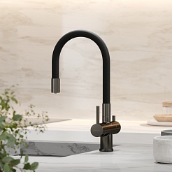 Sancos Смеситель для кухни Lucia SC4004GG вороненая сталь – фотография-4