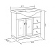 Bas Мебель для ванной Варна 85 орех, глухие дверцы, 3 ящика, зеркало-шкаф – картинка-7