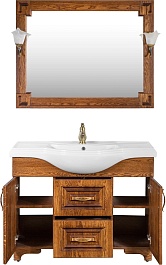 Водолей Мебель для ванной Дубэлла 105 орех – фотография-2