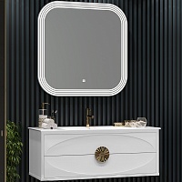 Opadiris Мебель для ванной Ибица 120 подвесная белая/золото