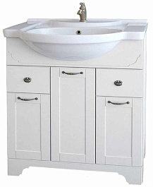 Dreja Тумба для умывальника Antia 85 белая – фотография-1