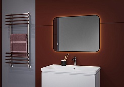 Aquanet Зеркало Контур 60x80 Led TX с подсветкой и антизапотеванием черное – фотография-6