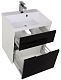 Aquanet Тумба с раковиной "Латина 60" черная 2 ящика (179937) – картинка-12