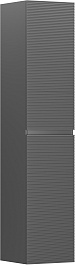 Sancos Шкаф пенал Folk 35 подвесной темный серый матовый (grey soft) – фотография-1