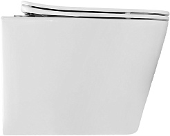 Azario Унитаз подвесной Cascad M AZ-10002 безободковый белый – фотография-4