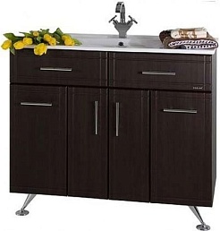 Водолей Тумба под раковину Ницца Д 100 с б/к венге – фотография-1