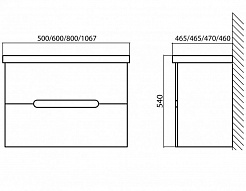 BelBagno Тумба с раковиной LUXURY 600 Tortora Lucido – фотография-3