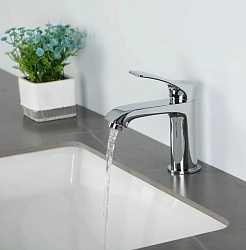 Frap Смеситель для раковины H75 F1075 хром – фотография-2