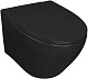 Azario Унитаз подвесной Keras matt black AZ-99046B безободковый черный матовывй – картинка-15