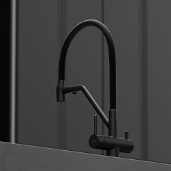 Sancos Смеситель для кухни Dora SC4003MB матовый черный – фотография-2