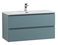 BelBagno Тумба с раковиной Kraft 90 подвесная Голубой матовый – фотография-1