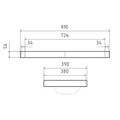 Equil Тумба с раковиной Nice 80 2 ящика напольная белая – фотография-10