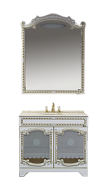 Misty Зеркало Элис 100 белое/патина – фотография-2