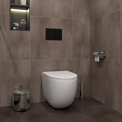 Teymi Кнопка смыва Aina T70013BM чёрный матовый – фотография-2