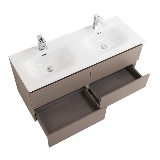 BelBagno Тумба под раковину Kraft 120-2 подвесная Бежевый матовый – фотография-10