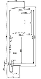 Frap Душевая стойка H60 F2460 хром – фотография-3