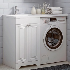 Corozo Тумба под раковину Леон 50 белая – фотография-6