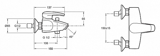 Jacob Delafon Смеситель Tea E71600-CP – фотография-2