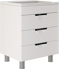 Mixline Мебель для ванной Этьен 58 L белая – фотография-2