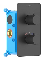 Aquatek Термостатический смеситель для душа Европа AQ1391MB матовый черный