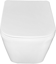 Azario Унитаз подвесной Hugo AZ-3103 безободковый белый – фотография-4