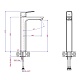 Paini Смеситель для раковины Viva Style P4YO205LL высокий, черный – картинка-7