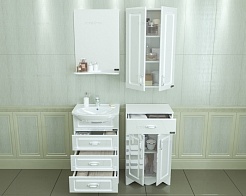 СанТа Мебель для ванной Верона 50, ящики – фотография-3