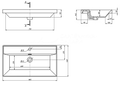 Equil Раковина мебельная Prime 80 78857 белая – фотография-2