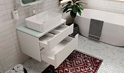 Jorno Тумба под раковину Bosko 75 белая Bos.01.75/P/W подвесная – фотография-2