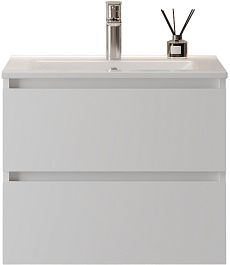 Teymi Тумба с раковиной Laina 60 подвесная белая матовая – фотография-1