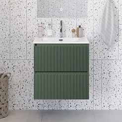 BelBagno Тумба с раковиной Uno mini 70 подвесная Еловый матовый с раковиной BB-8099-3-70 – фотография-11