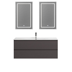 BelBagno Тумба с раковиной Kraft 120 подвесная Темно-Серый матовый с раковиной BB-8099-120 – фотография-10