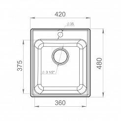 Raiber Мойка кухонная Реберг RQ21 белый – фотография-2